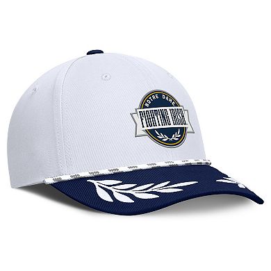 Men's Fanatics White/Navy Notre Dame Fighting Irish Admiral Adjustable Hat