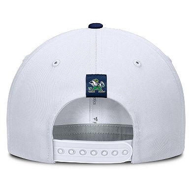 Men's Fanatics White/Navy Notre Dame Fighting Irish Admiral Adjustable Hat