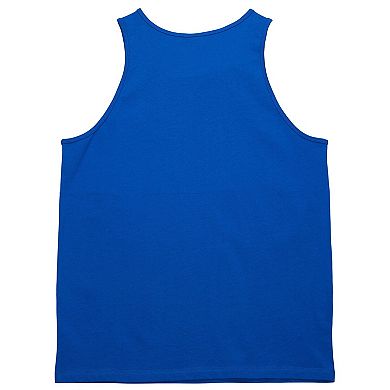 Men's Mitchell & Ness Royal Buffalo Bills Retro Colorblock Tank Top