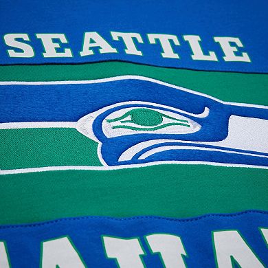 Men's Mitchell & Ness Royal Seattle Seahawks Retro Colorblock Tank Top