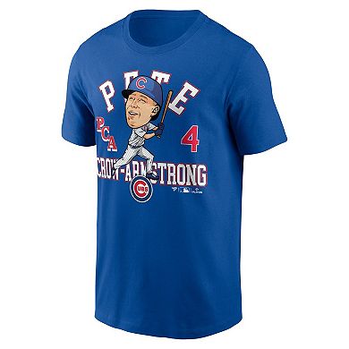 Men's Fanatics Pete Crow-Armstrong Royal Chicago Cubs Hometown Caricature T-Shirt