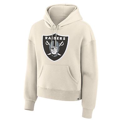 Women's Fanatics Cream Las Vegas Raiders Dove Legacy Pullover Hoodie
