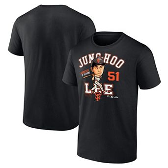 Men's Fanatics Jung Hoo Lee Black San Francisco Giants Hometown Caricature T-Shirt