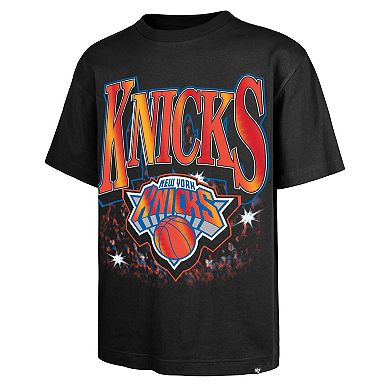 Men's '47 Black New York Knicks Past Champs Collection Flashbulb Foundation T-Shirt