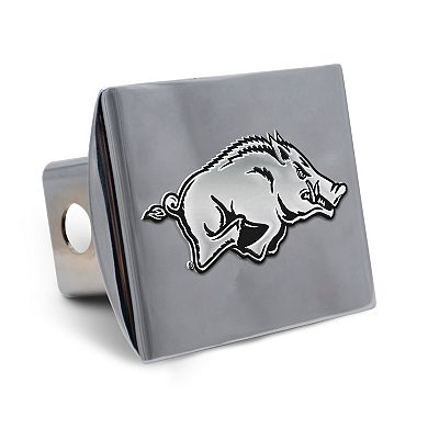 WinCraft Arkansas Razorbacks Premium Metal Chrome Hitch Cover