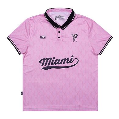 Unisex Live Breathe Futbol Pink Inter Miami CF Polo