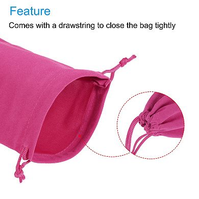 30x15cm Microfiber Pouch, 3Pcs Soft Storage Drawstring Gift Bag for Glasses Wedding