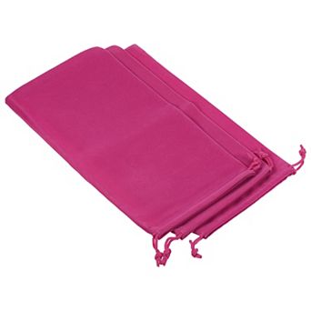 30x15cm Microfiber Pouch, 3 pc Soft Storage Drawstring Gift Bag for Glasses Wedding