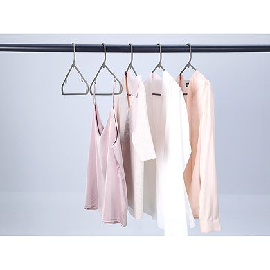 50 Pack Plastic Clothes Hangers, Space Saving Coat Hangers for Closet, Pants, Coats, or Shirts