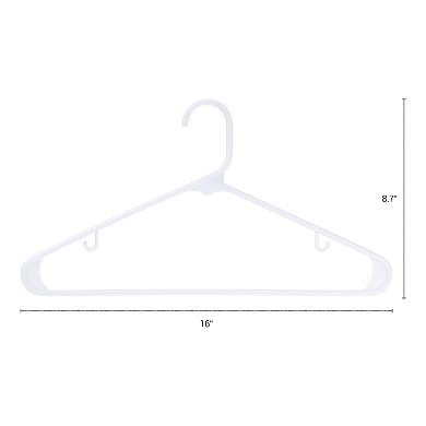 20 Pack Coat Hangers, Plastic Space Saving Clothes Hangers for Clothing, Coats, Pants, or Shirts