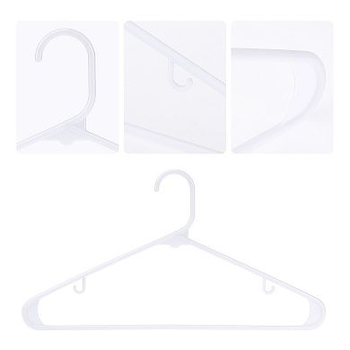 20 Pack Coat Hangers, Plastic Space Saving Clothes Hangers for Clothing, Coats, Pants, or Shirts