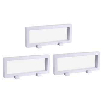 Floating Thin Film Display Box with Base 18cm x 7cm x 2cm Pack of 3