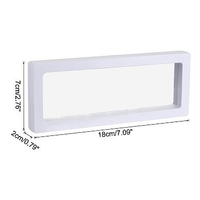 Floating Thin Film Display Box with Base 18cm x 7cm x 2cm Pack of 3