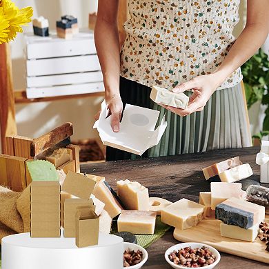 Paper Soap Box, 40 Pack Homemade Soap Boxes Rectangle Presents Packaging Boxes