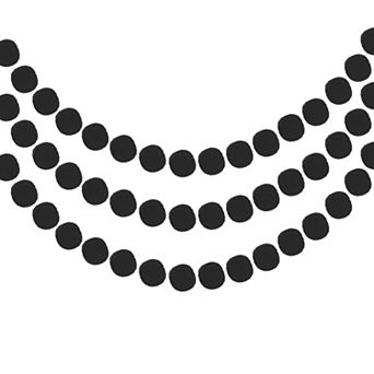 3 pc Felt Ball Garland Pom Pom Garland Handing Balls 7.55 Feet Long 20 Balls for Party Decoration