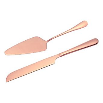 Cake Knife and Server Set, 10.6/9 Inch Cake Cutting Set, Stainless Steel Cake Serving Set Pastry