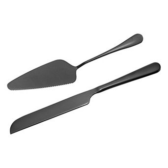 Cake Knife and Server Set, 10.6/9 Inch Cake Cutting Set, Stainless Steel Cake Serving Set Pastry