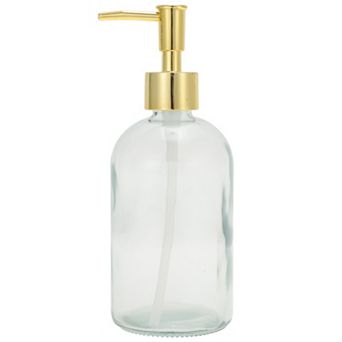 Durable Cylinder Glossy Soap Dispenser 13.53oz 1 pc