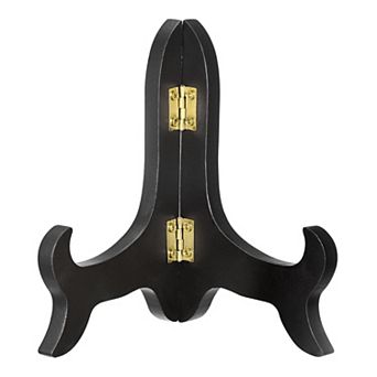 5" Easel Plate Holder, Wooden Folding Display Stand for Decorative Picture Frame