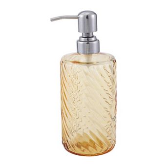 Elegant Twill Pattern Soap Pump Dispenser for Bathroom 16.9oz 1 pc