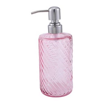 Elegant Twill Pattern Soap Pump Dispenser for Bathroom 16.9oz 1 pc