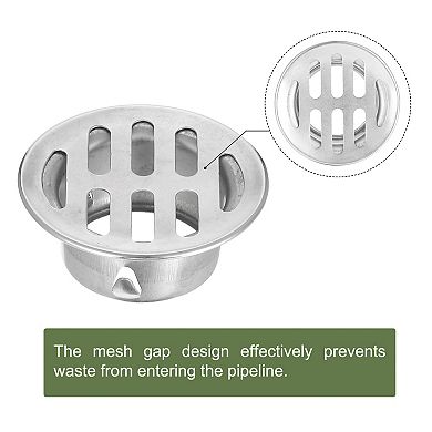 Floor Drain Cover, Anti Blocking Drain Cover for Outdoor Bathroom Kitchen, 38 Flat Mouth