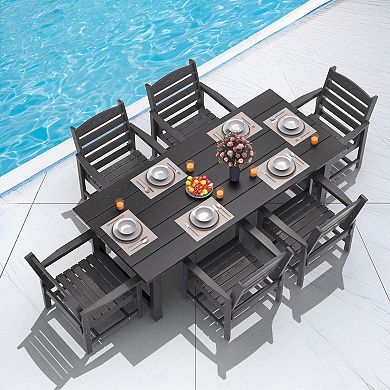 Patio Dining Table Sets, Outdoor HDPE Dining Furniture Set