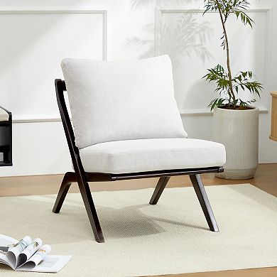 CLICKBIN Modern Minimalist Solid Wood Chair