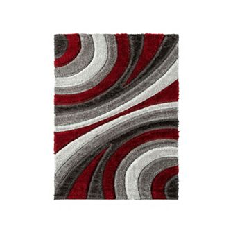 Luxe Weavers Modern Shag Geometric Area Rug