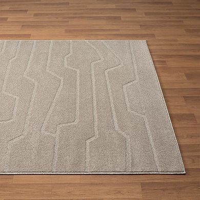 Luxe Weavers Modern Geometric Lines Area Rug