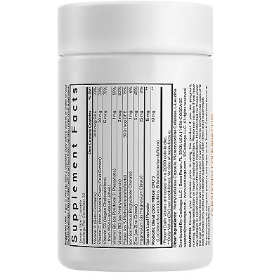 Codeage Teen Multivitamin, Vitamins A, C, D3, B6, B12, Iron, Zinc, Probiotics, Spinach Leaf