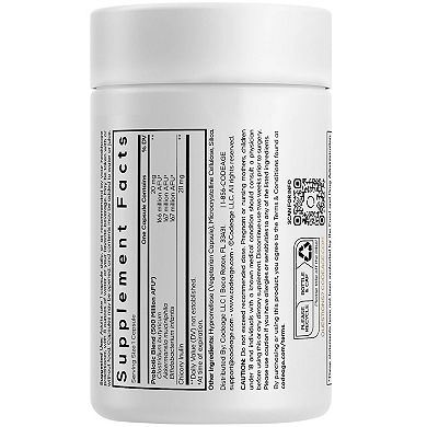 Codeage GLP-1 Probiotic+, Live Probiotics Akkermansia, Chicory Inulin Prebiotics Postbiotics