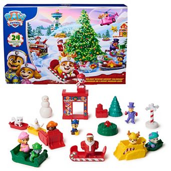 PAW Patrol Holiday Rescue 24 pc Advent Calendar with Surprise Toys & Accessories