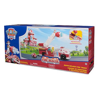 PAW Patrol Rapid Reload Fire Truck with Marshall Figure, Lights & Sounds