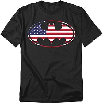 Big & Tall DC Comics Batman American Flag Graphic Tee
