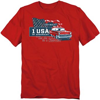 Big & Tall Chevrolet See The USA Graphic Tee