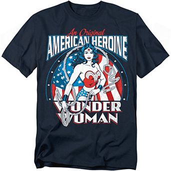 Big & Tall DC Comics American Heroine Wonder Woman Graphic Tee