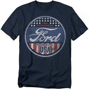 Big & Tall Ford USA Shield Graphic Tee