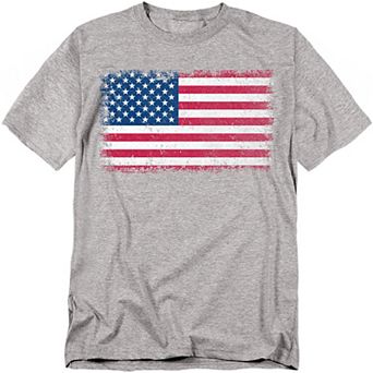 Big & Tall American Flag Distress Graphic Tee