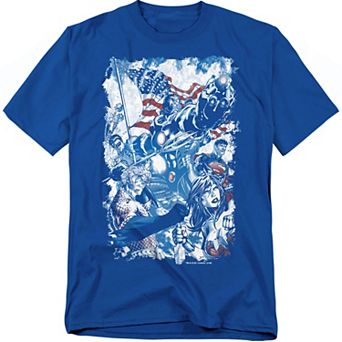 Big & Tall DC Comics American Justice Graphic Tee