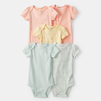 Baby Carter's 5-Pack Short Sleeve Bodysuits