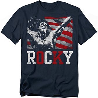Big & Tall Rocky Flag Graphic Tee