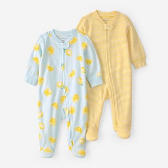 Baby Carter’s 2 pc Zip-Up Footed Pajama Set