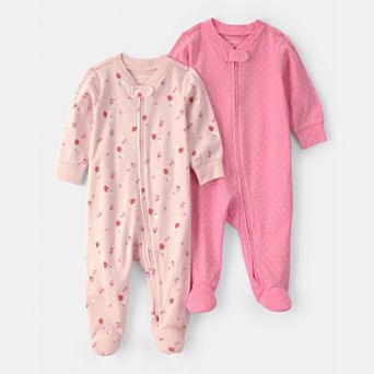 Baby Carter’s 2 pc Zip-Up Footed Pajama Set