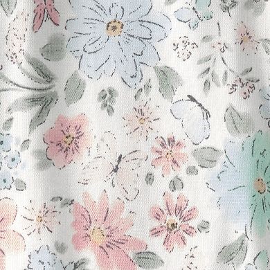 Baby Carter's Butterfly Garden 2-Way Zip PurelySoft Sleep & Play Pajama