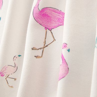 Baby Girl Carter's Flamingo PurelySoft 2-Way Zip Snug Fit Sleep & Play