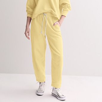 Juniors' SO® Terry Barrel Leg Pants