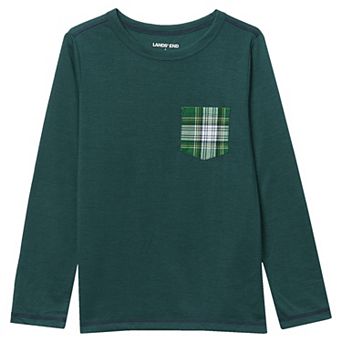 Kids 4-20 Lands' End Soft Jersey Pocket Pajama Top
