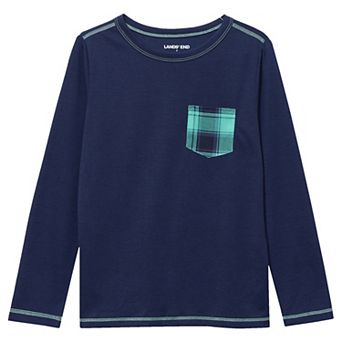 Kids 4-20 Lands' End Soft Jersey Pocket Pajama Top