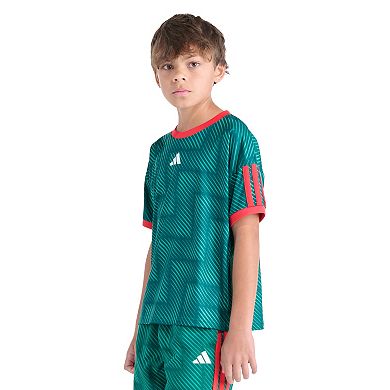 Boys adidas Short Sleeve Printed World Soccer Top